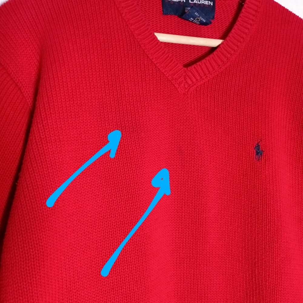 Ralph Lauren Polo Sport Cotton V-Neck Sweater - Picture 11 of 11